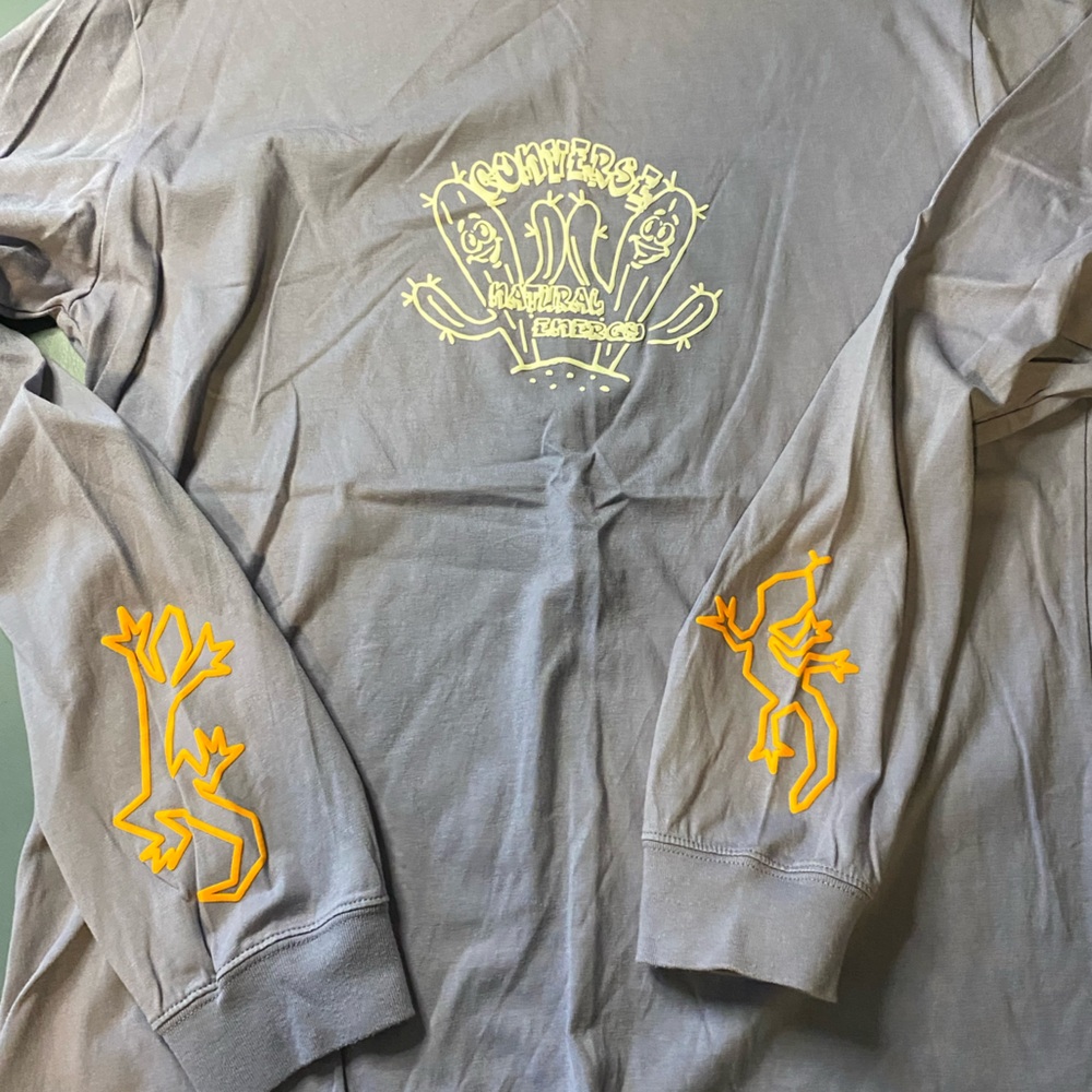 Converse Long Sleeve Crew‎ neck Natural Energy Cactus Print